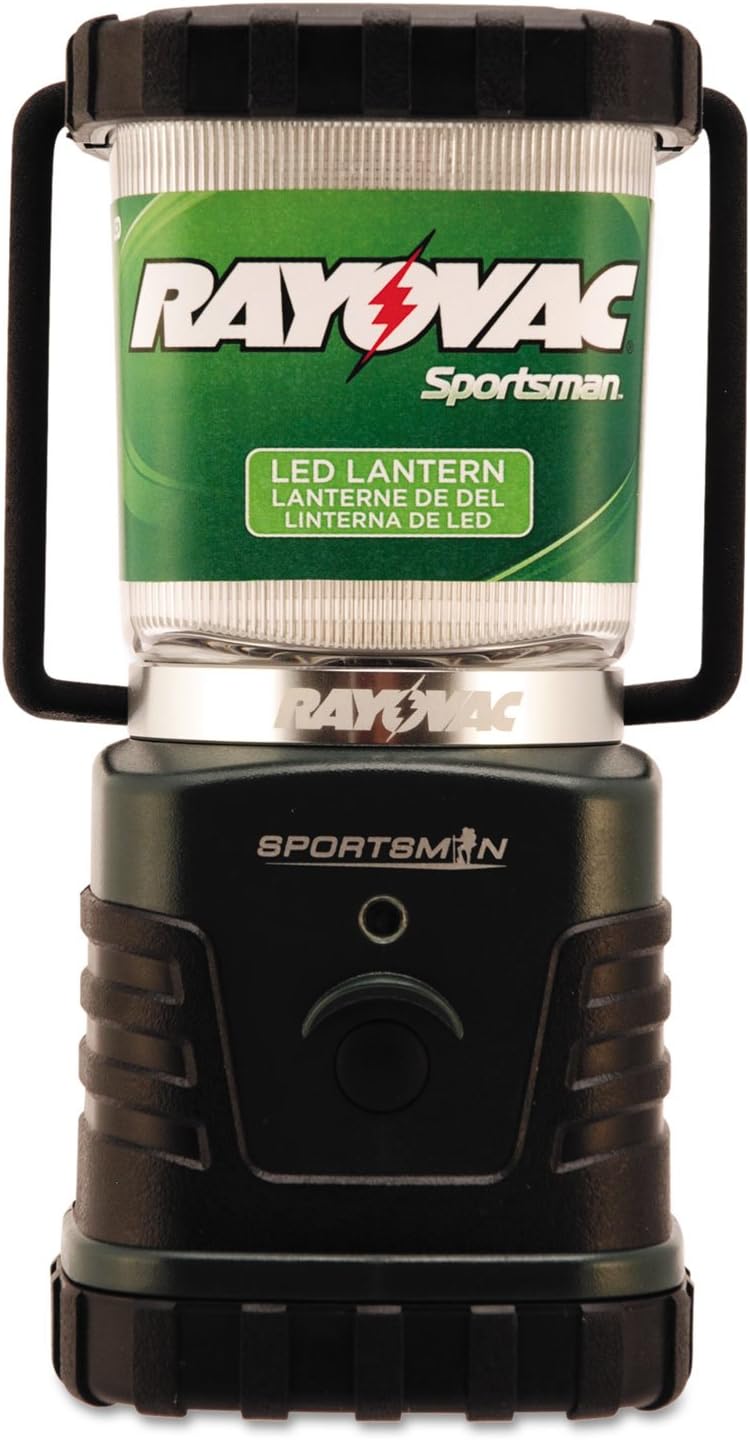 Rayovac Sportsman 3D LED Camping Lantern, 305 High Lumens, Water Resistant, Battery Powered 70 Hour Run Time, Lanterns for Camping